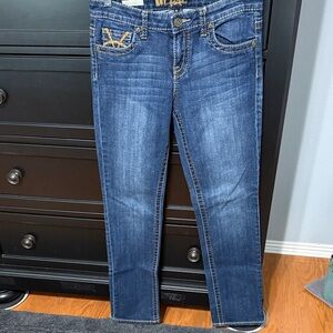A-Kut from the Kloth Dark Blue Straight Leg Jeans-Size 4
